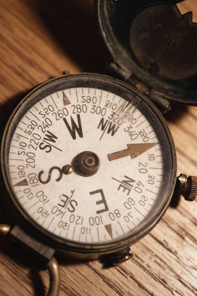 The plural of compass is compasses